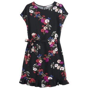 NWOT POPSUGAR Black Floral Mini Dress, Size XL
